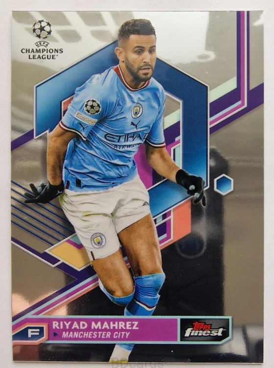 2022-23 Topps Finest Riyad Mahrez Manchester City /RU21