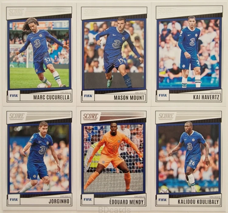 2022-23 Panini Fifa Score 6 Kart Chelsea Havertz Mendy Mount /ZY