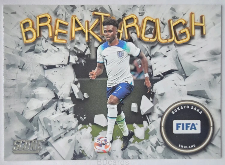 2022-23 Panini Fifa Score Bukayo Saka Anglia Breakthrough /A