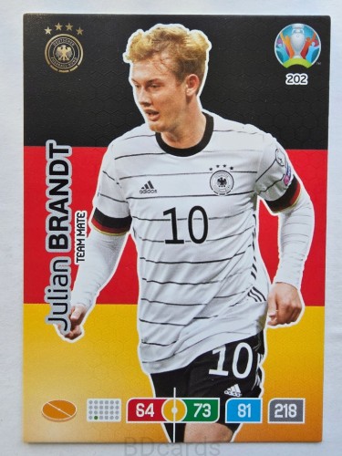 2020 Panini Euro Julian Brandt Niemcy Nr 202 /O