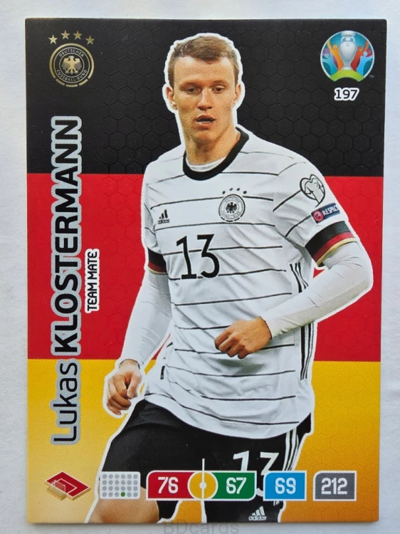 2020 Panini Euro Lucas Klostermann Niemcy Nr 197 /O