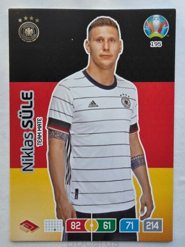 2020 Panini Euro Niclas Sule Niemcy Nr 195 /O