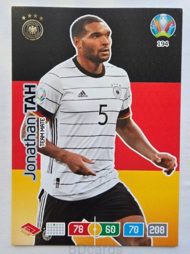 2020 Panini Euro Jonathan Tah Niemcy Nr 194 /O