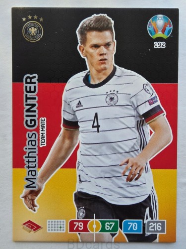 2020 Panini Euro Matthias Ginter Niemcy Nr 192 /O