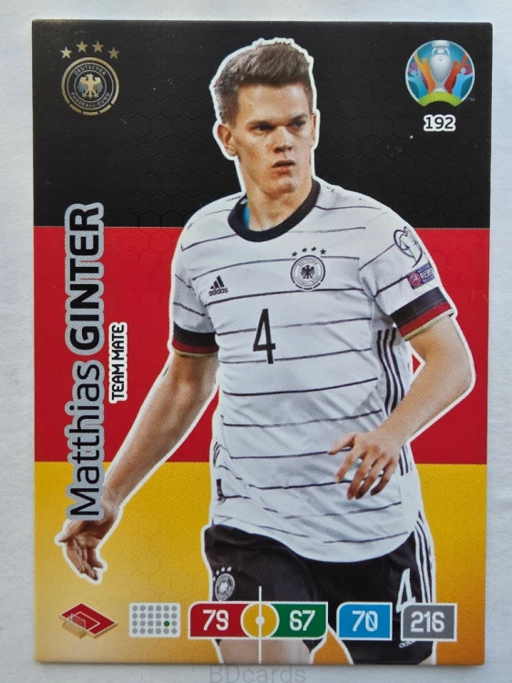 2020 Panini Euro Matthias Ginter Niemcy Nr 192 /O
