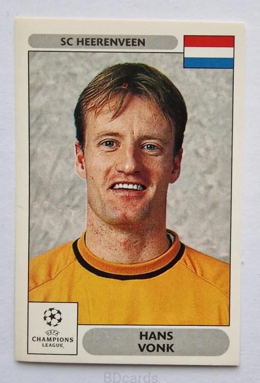 2000-01 Panini Champions League Hans Vonk SC Heerenveen /A