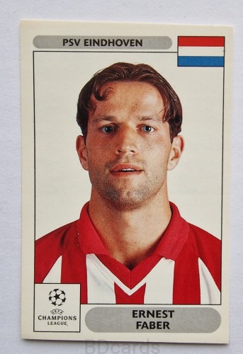 2000-01 Panini Champions League Ernest Faber PSV Eindhoven /A