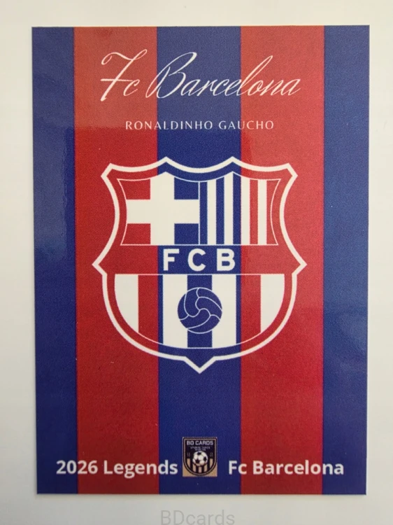 2025 BDcards Ronaldinho Gaucho FC Barcelona Legend Limited Edition /BG5