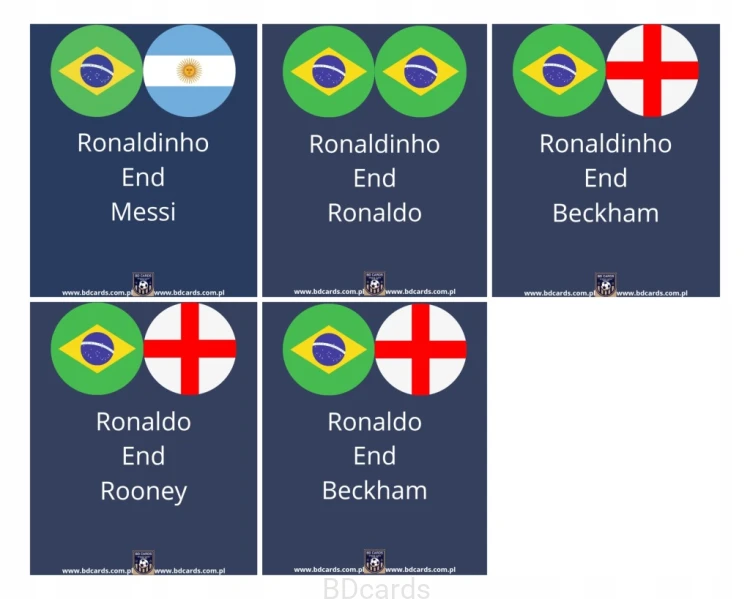 2025 5 Kart Nazario Ronaldinho Ronaldo Messi Limited Edition Real Barcelona