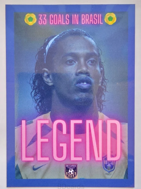 2025 Karta Ronaldinho Cafu Brazylia Legends Limited Edition /BD27