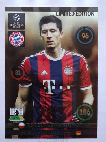 2014-15 Panini Champions Lewandowski Bayern Monachium Limited Edition /NU1