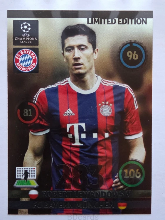 2014-15 Panini Champions Lewandowski Bayern Monachium Limited Edition /NU1