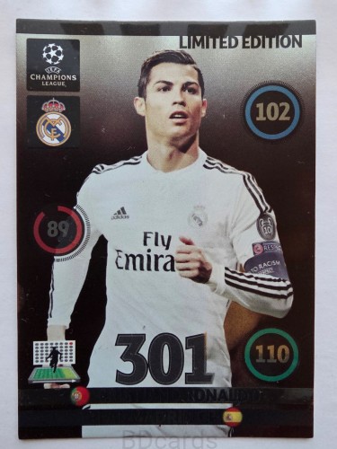 2014-15 Panini Champions League Cristiano Ronaldo Real Madryt Limited /NU2