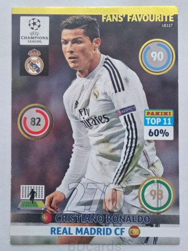 2014-15 Panini Champions League Cristiano Ronaldo Real Madryt /FR21