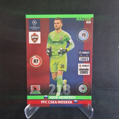 2014-15 Panini Champions League Akinfeev CSKA Master /OC2