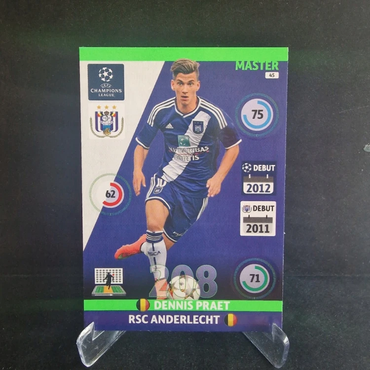 2014-15 Panini Champions League Dennis Praet Anderlecht Master /OC1