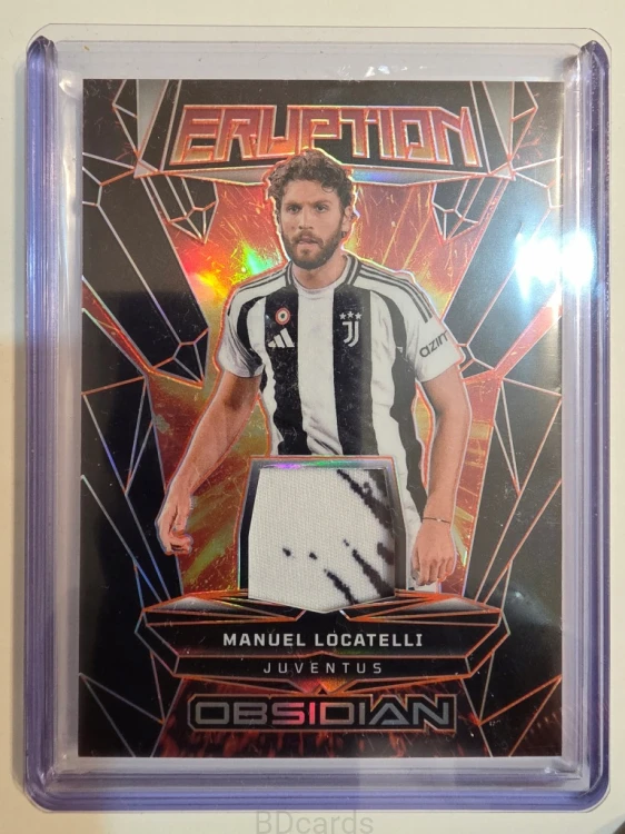 2024-25 Panini Obsidian Eruption Locatelli Juventus Patch Relic Orange /99