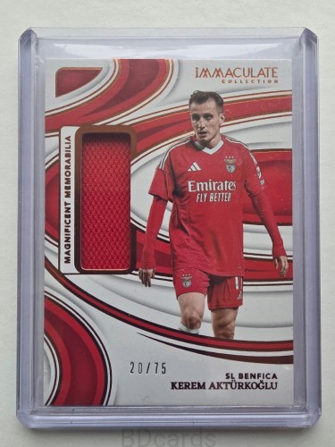 2024-25 Panini Immaculate Kerem Akturkoglu Benfica Patch Relic /75 /B