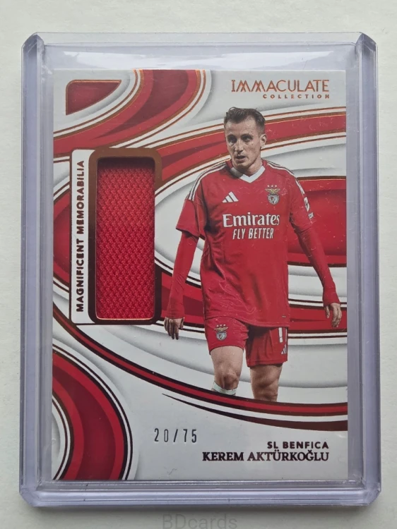 2024-25 Panini Immaculate Kerem Akturkoglu Benfica Patch Relic /75 /B