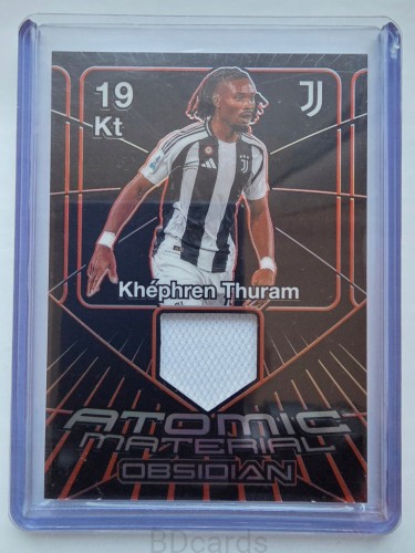 2024-25 Panini Obsidian Atomic Khephren Thuram Juventus /99 Patch Relic /B