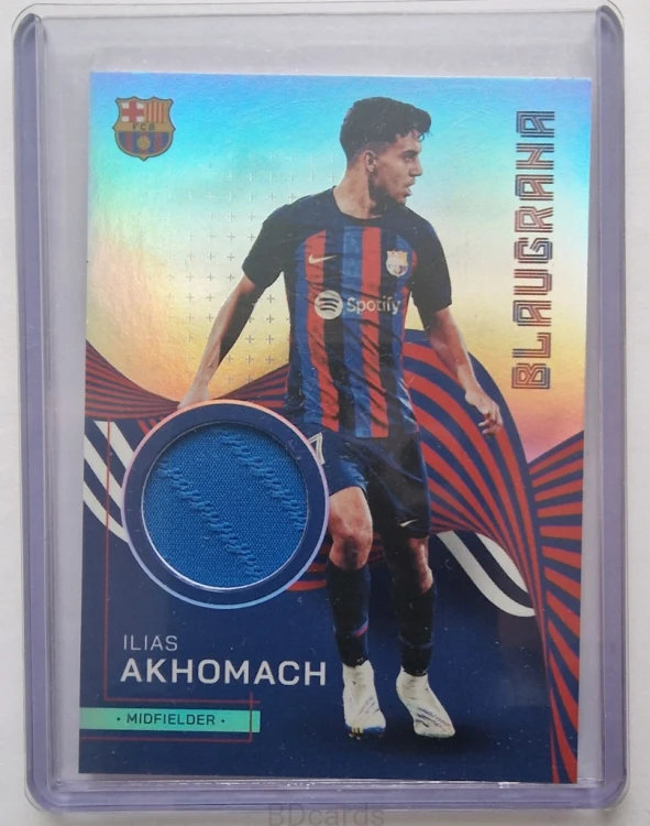 2022 Topps Set Fc Barcelona Ilias Akhomach Relic Patch /B
