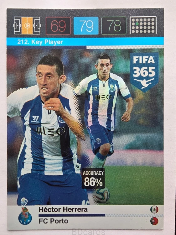 2015-16 Panini Fifa 365 Hector Herrera FC Porto Key Player /AU24
