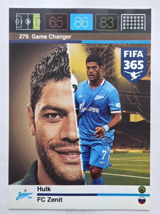 2015-16 Panini Fifa 365 Hulk FC Zenit Game Changer /AU15