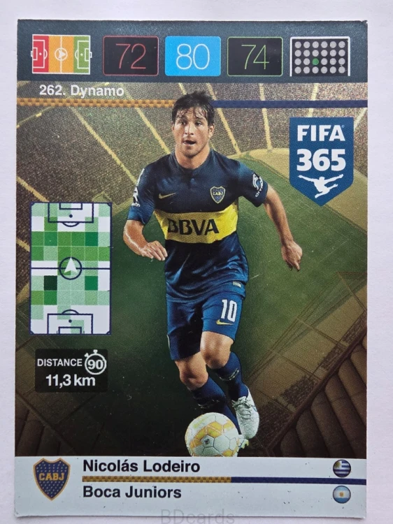 2015-16 Panini Fifa 365 Nicolas Lodeiro Boca Juniors Dynamo /AU9