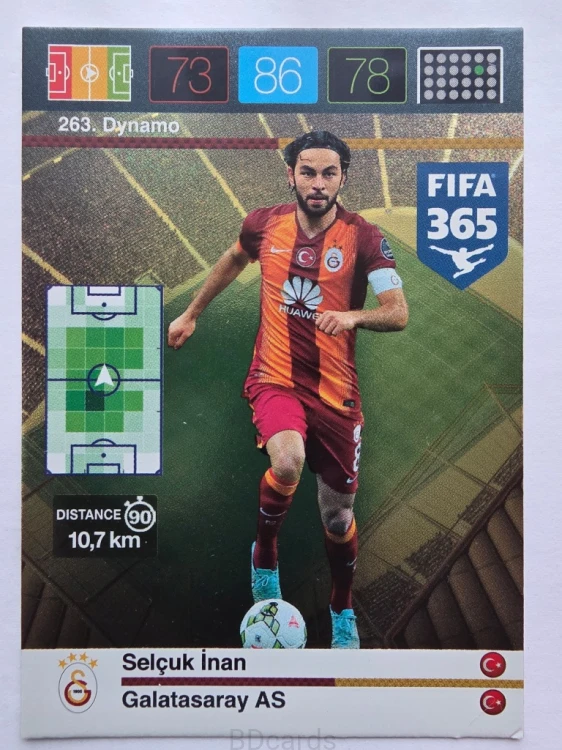 2015-16 Panini Fifa 365 Selcuk Inan Galatasaray Dynamo /AU9