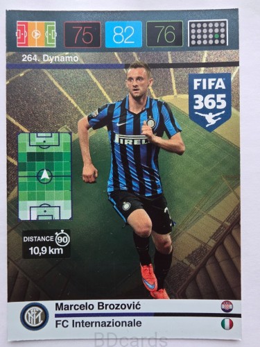 2015-16 Panini Fifa 365 Marcelo Brozović Inter Dynamo /AU9