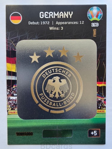 2020 Panini Euro Team Logo Niemcy Nr 190 /O
