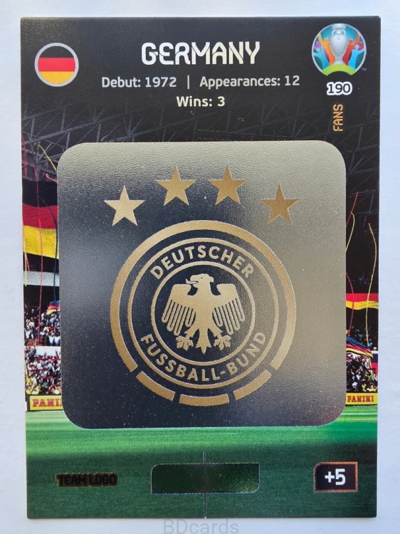 2020 Panini Euro Team Logo Niemcy Nr 190 /O