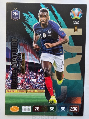 2020 Panini Euro Blaise Matuidi Fans Favourite Francja Nr 186 /O