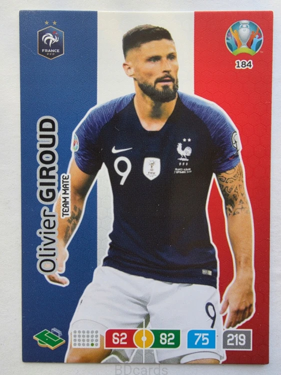 2020 Panini Euro Olivier Giroud Francja Nr 184 /O