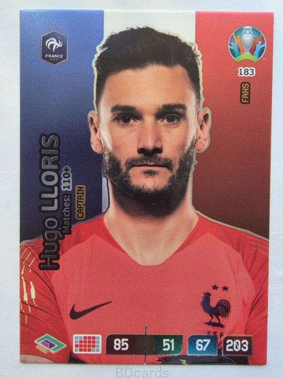 2020 Panini Euro Hugo Lloris Captain Francja Nr 183 /O