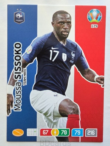 2020 Panini Euro Moussa Sissoko Francja Nr 179 /O