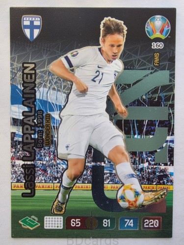 2020 Panini Euro Lassi Lappalainen Finlandia Nr 160 /O