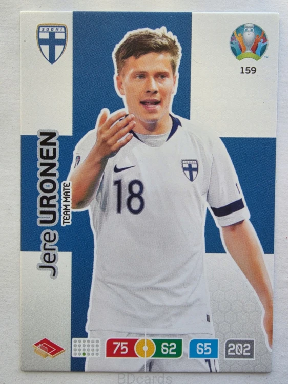 2020 Panini Euro Jere Uronen Finlandia Nr 159 /O