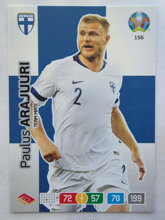 2020 Panini Euro Paulus Arajuuri Finlandia Nr 156 /O