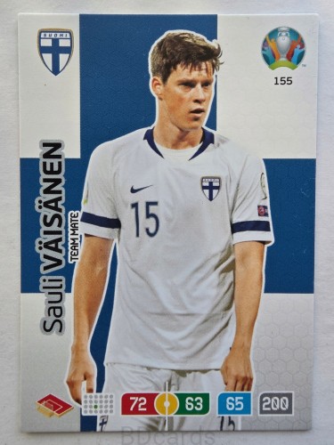 2020 Panini Euro Sauli Vaisananen Finlandia Nr 155 /O