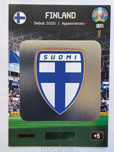 2020 Panini Euro Team Logo Finlandia Nr 154 /O