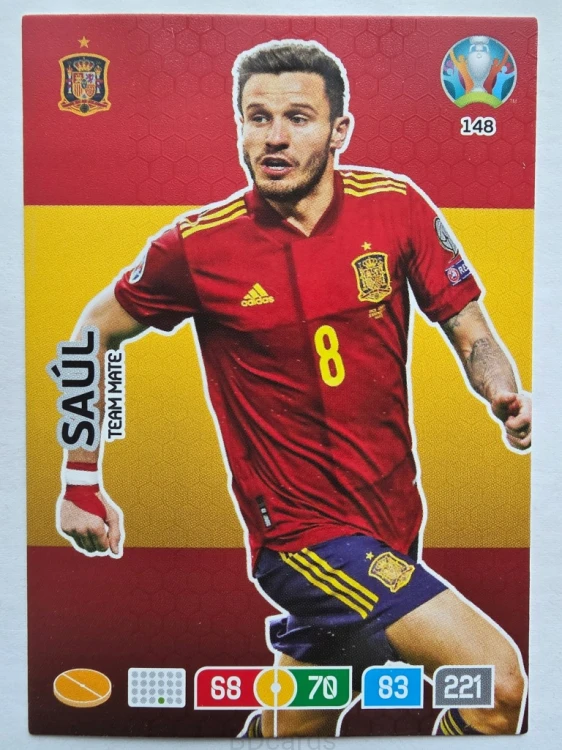 2020 Panini Euro Saul Hiszpania Nr 148 /O