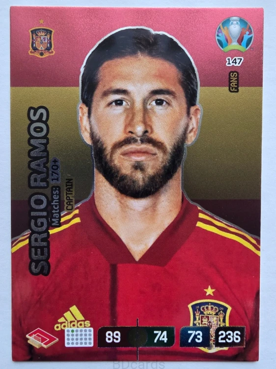 2020 Panini Euro Sergio Ramos Captain Hiszpania Nr 147 /O