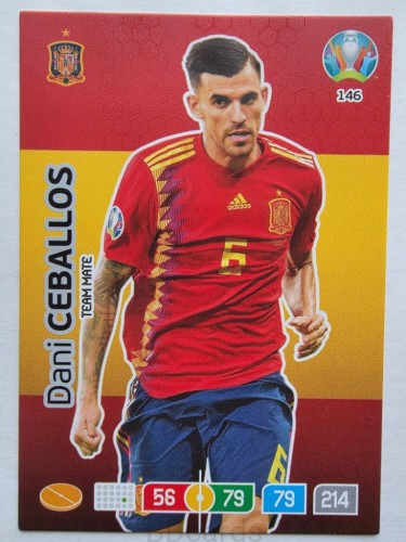 2020 Panini Euro Dani Ceballos Hiszpania Nr 146 /O