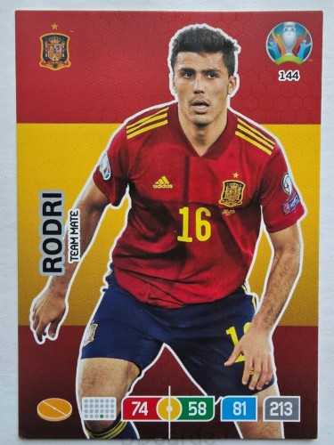 2020 Panini Euro Rodri Hiszpania Nr 144 /O