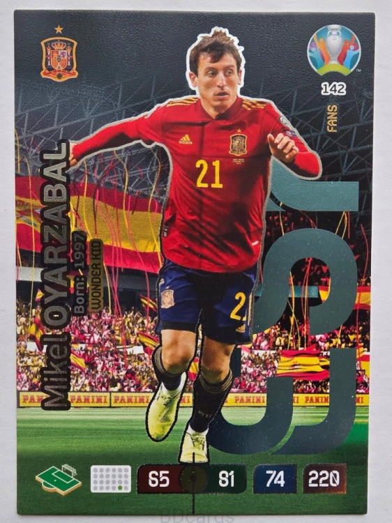 2020 Panini Euro Mikel Oyarzabal Wonder Kid Hiszpania Nr 142 /O