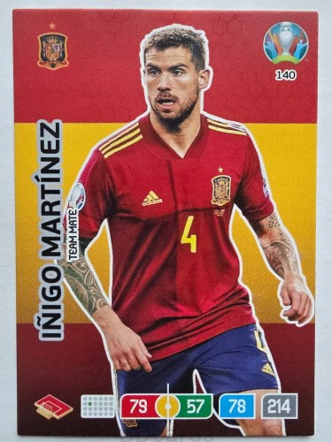 2020 Panini Euro Ingo Martinez Hiszpania Nr 140 /O