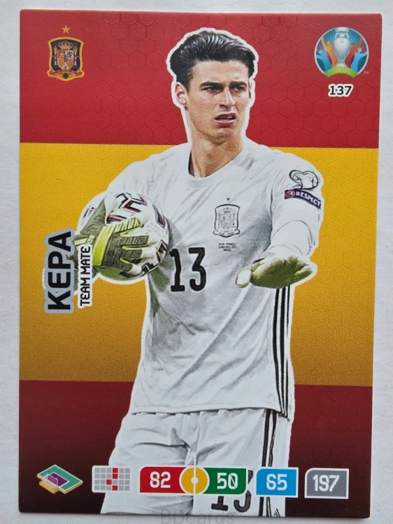 2020 Panini Euro Kepa Hiszpania Nr 137 /O