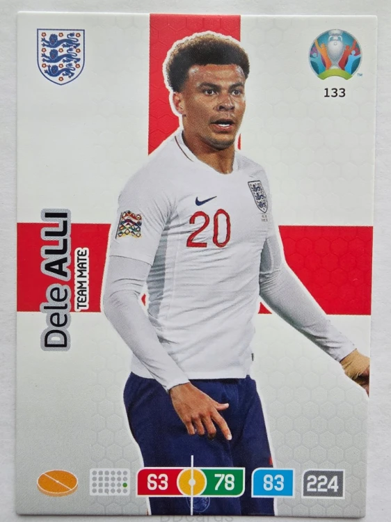 2020 Panini Euro Dele Alli Anglia Nr 133 /O