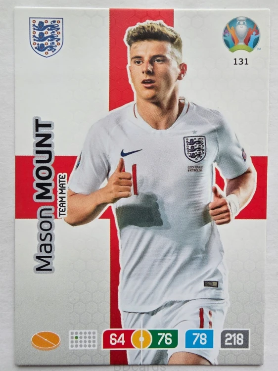 2020 Panini Euro Mason Mount Anglia Nr 131 /O
